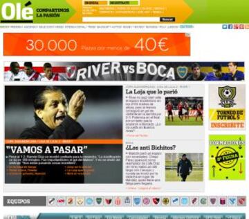 Portadas de la prensa extranjera