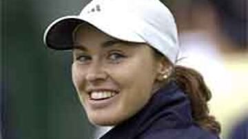 <b>EL ROMANCE CONTINÚA.</b> Sergio García y Hingis mantienen su buena relación intacta.