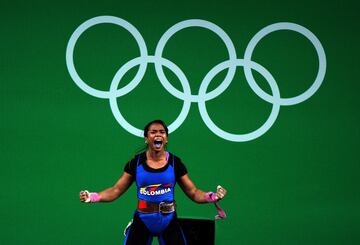 Las diez medallas de Colombia en halterofilia en la historia de los Juegos Olímpicos.