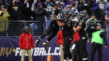 Los Baltimore Ravens ganan a los Philadelphia Eagles