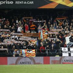 La Curva Nord volverá a animar en Mestalla y en la final de Copa