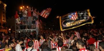 La celebración en la plaza de Neptuno