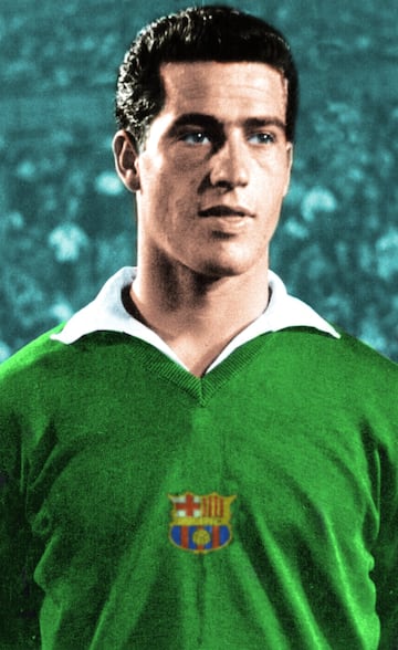 Defendió la camiseta del Barcelona desde 1961 hasta 1966