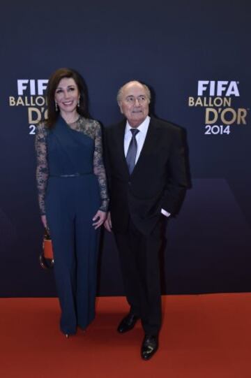 Sepp Blatter y Linda Barras.