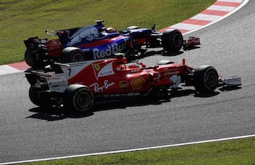 Pierre Gasly y Kimi Raikkonen.