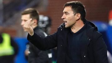 GRAF8844. VITORIA, 13/12/2019.- El entrenador del Deportivo Alavés Asier Garitano durante el partido de la jornada 17 de LaLiga que Alavés y Leganés disputan este viernes en el estadio de Mendizorroza, en Vitoria. EFE/ David Aguilar