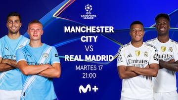 Manchester City Real Madrid en Movistar Plus
