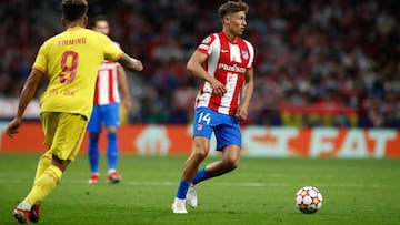 Marcos Llorente, ante el Liverpool.