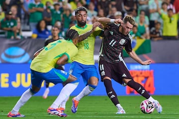 during the game international friendly between Mexican National team (Mexico) and Brazil at Kyle Field Stadium, on June 08, 2024, College Station, Texas, United States.