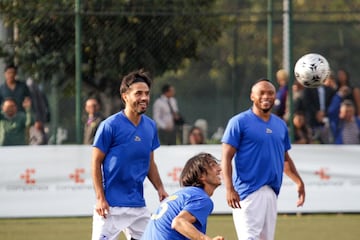 Alegría y muchos recuerdos en la práctica de las Leyendas de la Selección Colombia, previo al duelo con Barcelona 