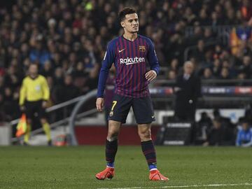 Barca's record signing Philippe Coutinho has filled in for Dembele but has failed to dovetail with his fellow South Americans.