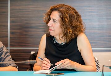 Irene Lozano, directora de la Casa Árabe, durante la charla-coloquio.