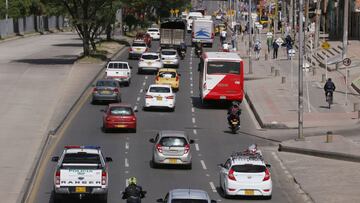 Bogotá levanta el pico y placa para vehículos particulares