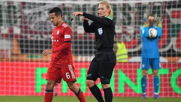 El centrocampista español del Bayern Munich, Thiago Alcántara, durante un partido.