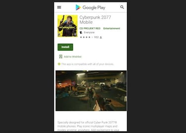 Que no te timen con Cyberpunk 2077 Mobile para móviles: es Ransomware