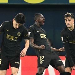 Villarreal 1 - Valencia 1, en directo: resumen, goles y resultado