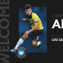 Charlotte FC ficha a Jordy Alcívar, joya del fútbol ecuatoriano