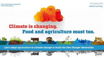 Día Mundial de la Alimentación 2016: “El clima está cambiando. La alimentación y la agricultura también”.