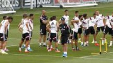 Entrenamiento del Real Madrid.