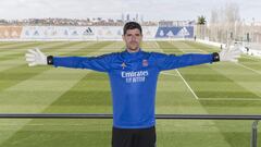 Courtois posa para la entrevista de AS.