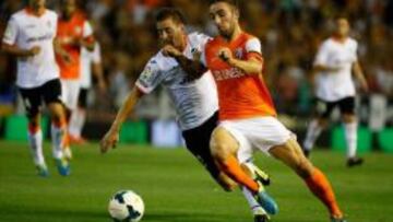 Sergi Darder durante su debut en Liga contra el Valencia.