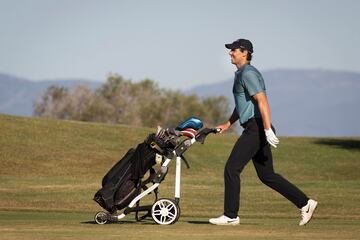 El tenista manacorí Rafa Nadal está participando en el Balearic Golf Championship de la localidad mallorquina de Llucmajor.