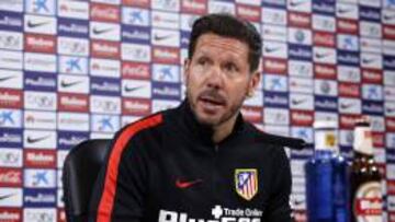 Simeone, en rueda de prensa.