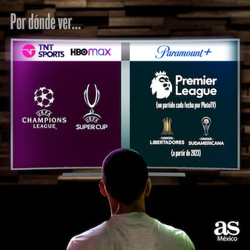 Las Copas internacionales se podrán ver por Paramonunt+ y TNT Sports.