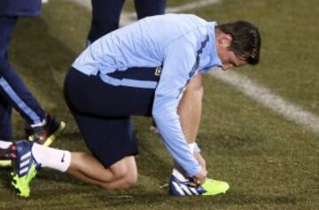 Entrenamiento en solitario de Fernando Torres.