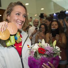 Mireia Belmonte, emocionada con el cariño de la gente