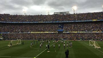 Más de 50.000 hinchas vieron el entrenamiento de Boca antes de visitar El Monumental