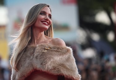 Angelina Jolie en la alfombra roja del estreno de "Maria".