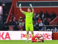 Andres Sanchez of San Luis during the 14th round match between Toluca vs Atletico de San Luis as part of the Liga BBVA MX Varonil, Torneo Clausura 2026 at Nemesio Diez Stadium, on April 12, 2026 in Toluca, Estado de Mexico, Mexico.