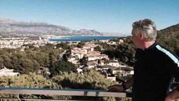 Ancelotti tuiteó desde Alicante.