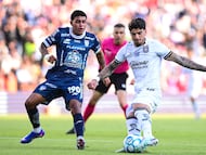 during the 4th round match between Queretaro and Pachuca as part of the Liga BBVA MX, Torneo Clausura 2026 at La Corregidora Stadium, on February, 2026 in Santiago de Queretaro, Mexico.