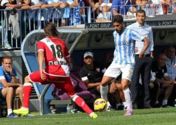 El delantero del Málaga Samuel García Sanchez
