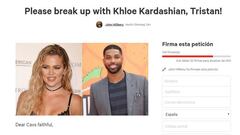 Petici&oacute;n para que Tristan Thompson corte con Khlo&eacute; Kardashian.