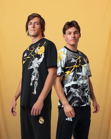 La colección Marvel x Real Madrid. En la foto, Álvaro Carreras y Fran García.