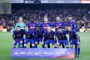 Once inicial del Barcelona 