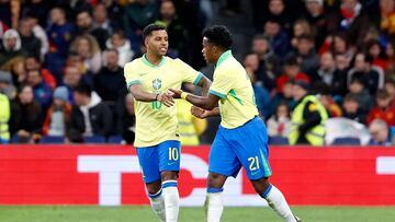 26/03/24 PARTIDO INTERNACIONAL AMISTOSO 
SELECCION ESPAÑOLA FUTBOL ESPAÑA - BRASIL 
ALEGRIA GOL 2-2 ENDRICK 
RODRYGO 