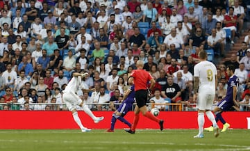 El Real Madrid empató a uno. Benzema marcó el 1-0.