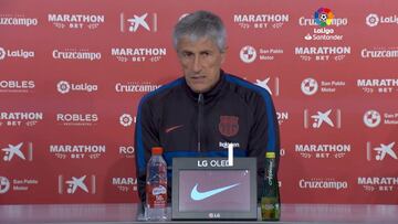 Setién: "Es difícil que el Madrid y nosotros los sumemos todos los puntos que quedan"