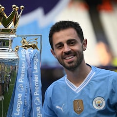 Bernardo Silva con el doble de títulos que Cristiano Ronaldo en Inglaterra