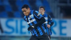 Luis Fernando Muriel en partido de Atalanta.