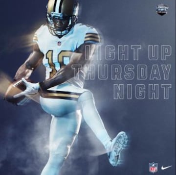 Los brillantes uniformes de la NFL para los jueves por la noche