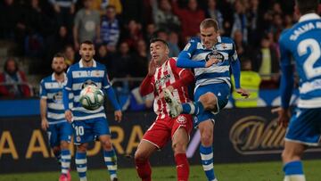 Stuani frena al Deportivo con polémica