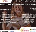 Ayuso y Sara Martín liderarán a los equipos sub-23 de España en el Europeo