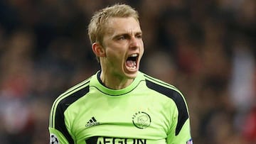 Jasper Cillessen con el Ajax. 