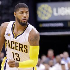 Paul George (26) deja sin respuesta a los Detroit Pistons