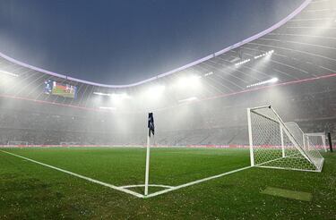 El calentamiento se vió afectado por una lluvia torrencial con granizo. 
